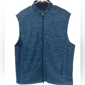 Johnnie-O men’s Bluegrass full zip knit vest size x-large
